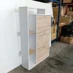 MILO Space Saver Shoe Cabinet-Oak - Image 3