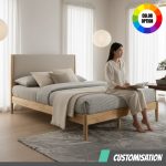 CUSTOM MADE-OSAKA Solid Wood Bed Frame-2 Sizes