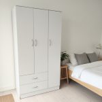 EATON 3 Door 2 Drawer Wardrobe-White - Image 2