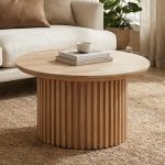 HOLLAND Dia80cm Round Coffee Table-3 Colors