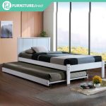 ETHAN Single Size Pull Out Bed Frame-White photo review
