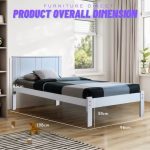 ETHAN Single Size Pull Out Bed Frame-White photo review