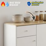 [Package] LUNA 4 in 1 Melamine Kitchen Cabinet Package-White - Image 3