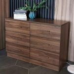 MARIE 6 Drawer Chest-Walnut - Image 3