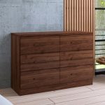MARIE 6 Drawer Chest-Walnut - Image 2