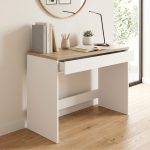 MARIE 80cm Compact Size 1 Drawer Study Desk-White