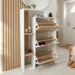 MILO Space Saver Shoe Cabinet-Oak - Image 2