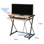 MIMI 78cm computer desk with keyboard tray - Image 3