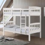 MONTROS Bunk Bed Double Decker-Pearl White