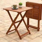 PARIS II 60x60cm Outdoor Folding Table-Mahogany