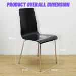 [4 Pcs] MIZELL Bent Wood Dining Chair-Black - Image 2