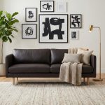 RAZNA 3 Seater Aniline Leather Sofa-Dark Brown - Image 2