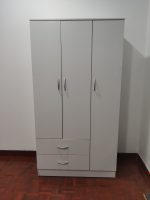 EATON 3 Door 2 Drawer Wardrobe-White - Image 8