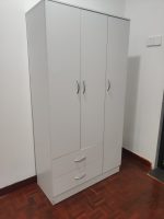 EATON 3 Door 2 Drawer Wardrobe-White - Image 9