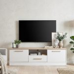 TENJI 180cm TV Cabinet-White