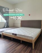 CUSTOM MADE-OSAKA Solid Wood Bed Frame-2 Sizes - Image 6