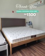 CUSTOM MADE-OSAKA Solid Wood Bed Frame-2 Sizes - Image 8