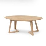 WESTIN Oval Shaped Coffee Table-Natural - Image 2