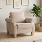 IMPERIAL 1 Seater Sofa-Sand