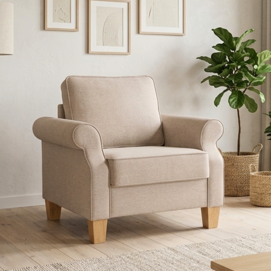 231357 IMPERIAL IMPERIAL 1 Seater Sofa-Sand - Image 1