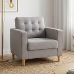 SLOKA 1 Seater Sofa-Light Grey