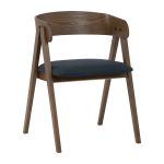 CARTER Wooden Arm Dining Chair-Navy - Image 2