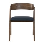 CARTER Wooden Arm Dining Chair-Navy - Image 3