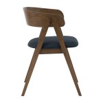 CARTER Wooden Arm Dining Chair-Navy - Image 5