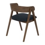 CARTER Wooden Arm Dining Chair-Navy - Image 6