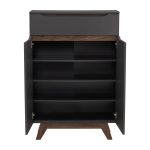 MARIAN Multi Function Shoe Cabinet-Grey - Image 2