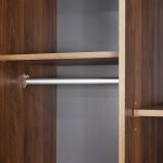 ROME 2 Door Wardrobe-Walnut+Grey - Image 5