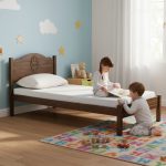 YAMAN Wooden Single Bed-Cocoa