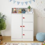 AUDREY 4 Door Children Wardrobe-White