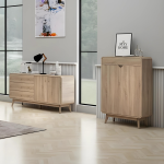GALINA 3 Drawer 2 Door Sideboard-Oak - Image 4