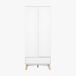 TIVOLI 2 Door 1 Drawer Wardrobe-White - Image 6