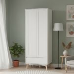 TIVOLI 2 Door 1 Drawer Wardrobe-White
