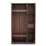 BOSTON 3 Door Wardrobe-Walnut - Image 5