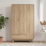 GALINA 3 Door 1 Drawer Wardrobe-Oak