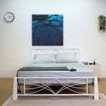 MARIDIAN Queen Size Bed Frame-White - Image 5