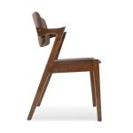 EVORA Solid Wood Dining Arm Chair-Walnut - Image 4