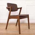 EVORA Solid Wood Dining Arm Chair-Walnut - Image 2