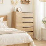 FELICE 5 Drawer Chest-Oak - Image 2