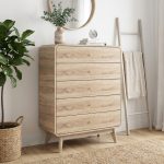 GALINA 5 Drawers Chest-Oak - Image 2