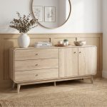 GALINA 3 Drawer 2 Door Sideboard-Oak