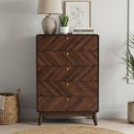 GENOA 5 Drawer Chest-Walnut