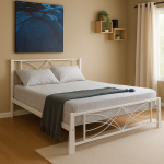 MARIDIAN Queen Size Bed Frame-White - Image 3