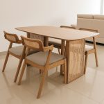 MALMO 4 Seater Dining Set-Natural