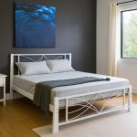 MARIDIAN Queen Size Bed Frame-White