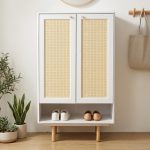 MASSA 2 Door Shoe Cabinet-White
