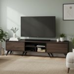 MAXTON 6 Feet TV Cabinet-Walnut - Image 3